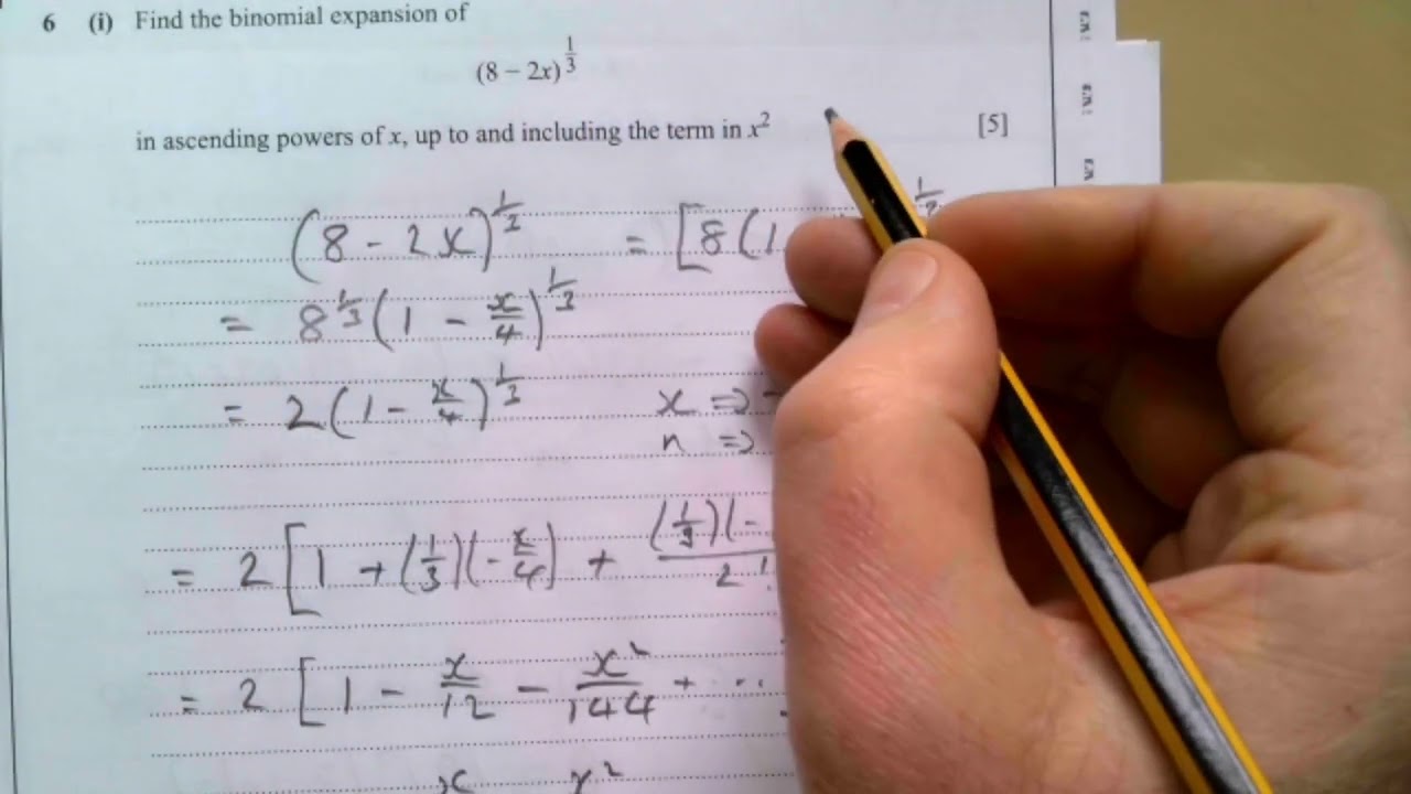 CCEA A2 Pure Maths Summer 2024 Qu 6