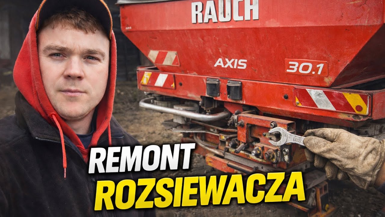 Nie ma czym siać nawozów 🙉 rozsiewacz w rozsypce 