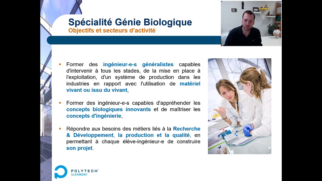 Présentation Génie Biologique / Part 1