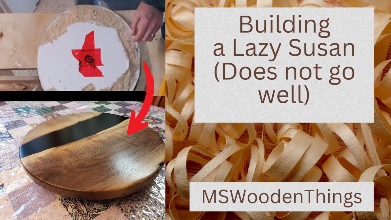 Lazy Susan made from Walnut and Epoxy Resin (Goes Terribly Wrong!) } Install Lazy susan hardware