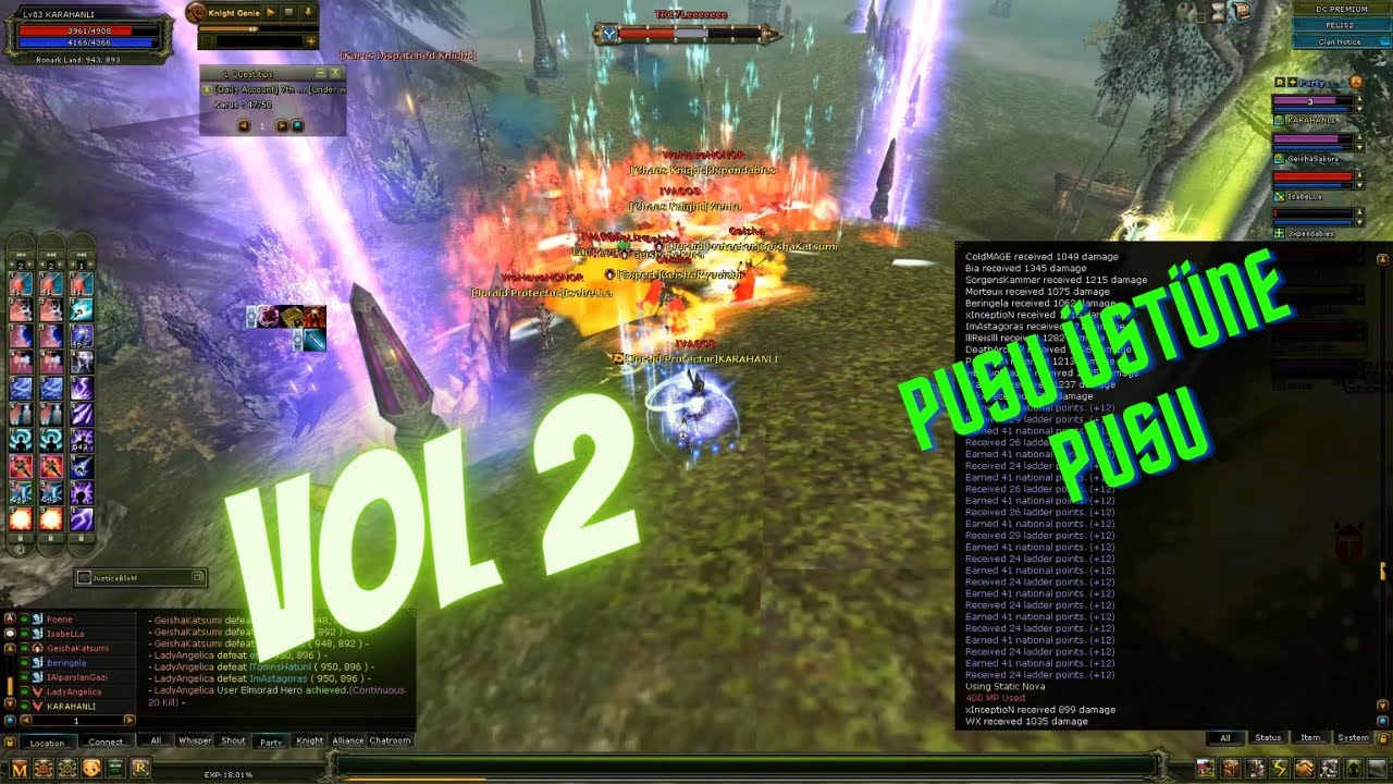 FELİS'İN 50 KURUŞLUK PEÇETE MAGELERİ İLE FULL MP MAGE PK VOL2.