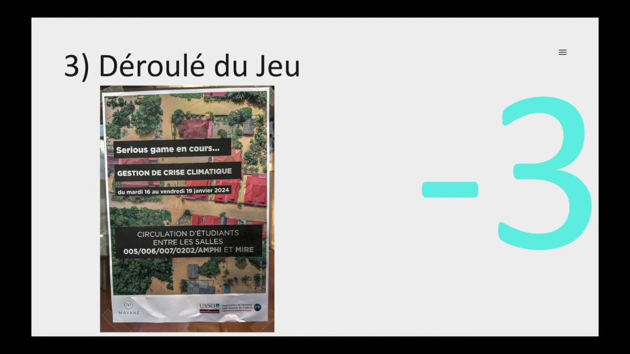 2024 - Serious game : gestion de crise climatique