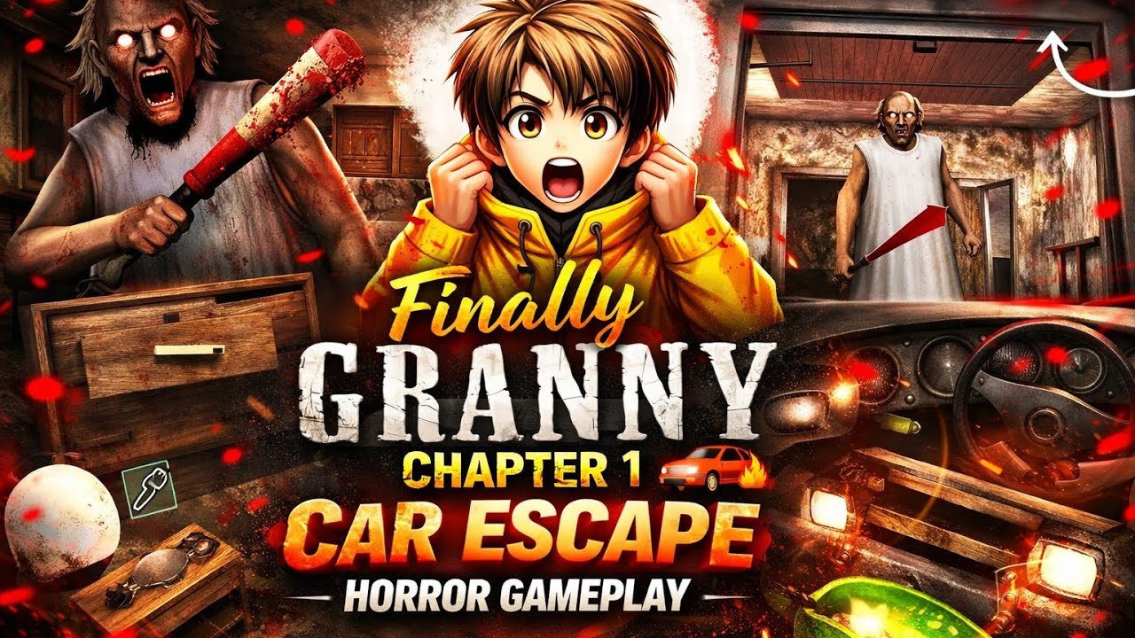 Finally Granny Chapter 1 Car Escape 🚗🔥 | Horror Gameplay
