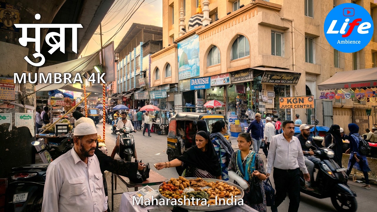 Ramadan in Mumbra (मुंब्रा) 🇮🇳, Iftar Street Food Market Tour, Life Ambience 4K