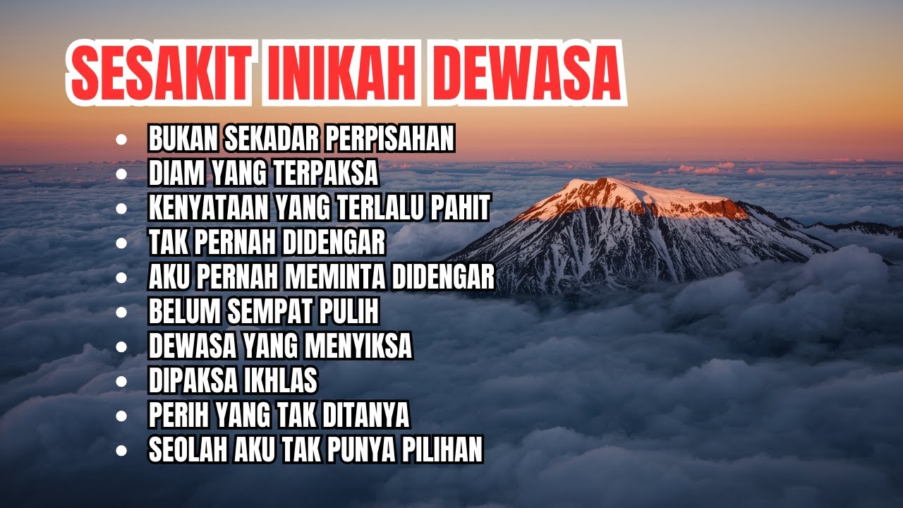 Lagu Galau Dewasa 2026 | Tentang Ikhlas yang Dipaksa & Perpisahan