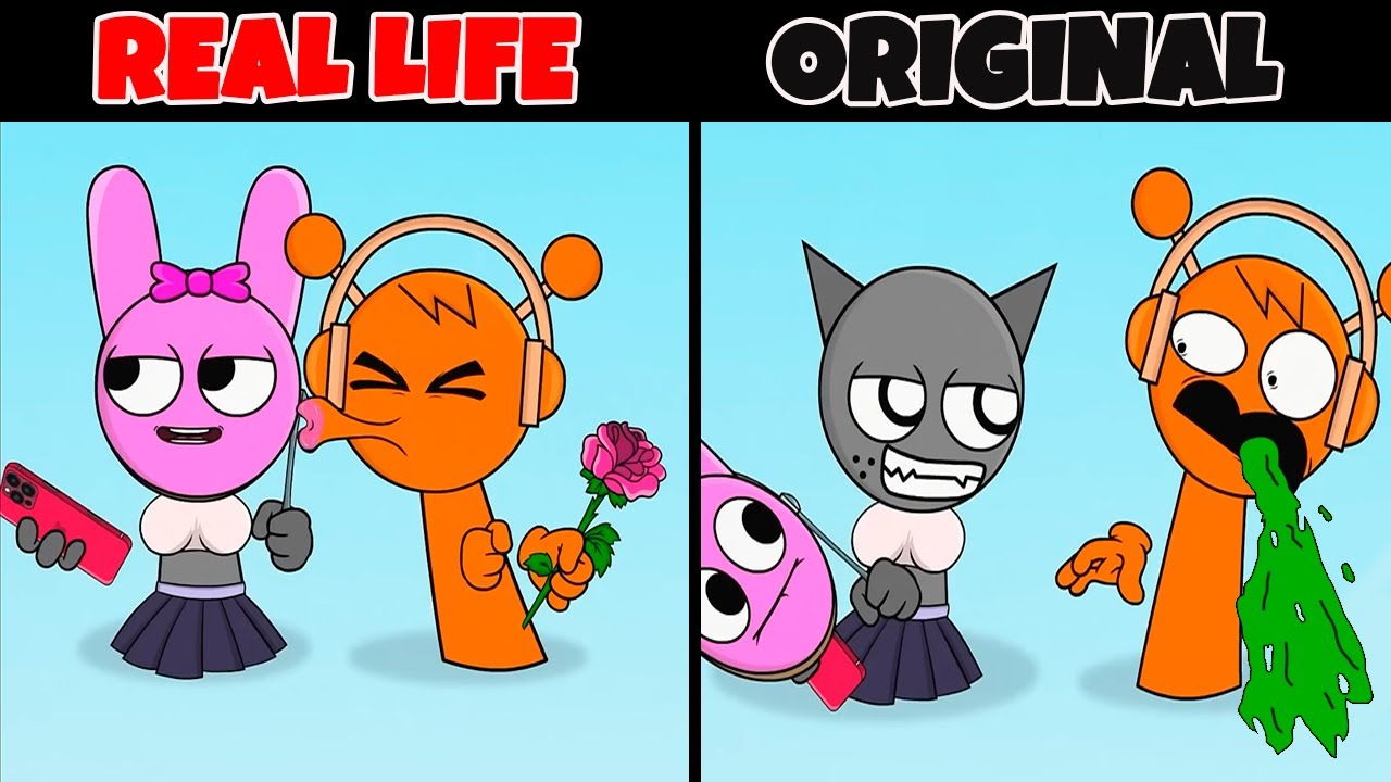 Sprunki: Gray Trolled Oren | Original vs Plush Toys