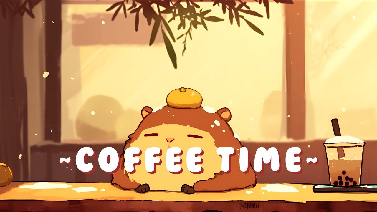 Capybara Chill Station - Study Session Music Mix ~ Peaceful Moments ~ 🦫 🌙 📖