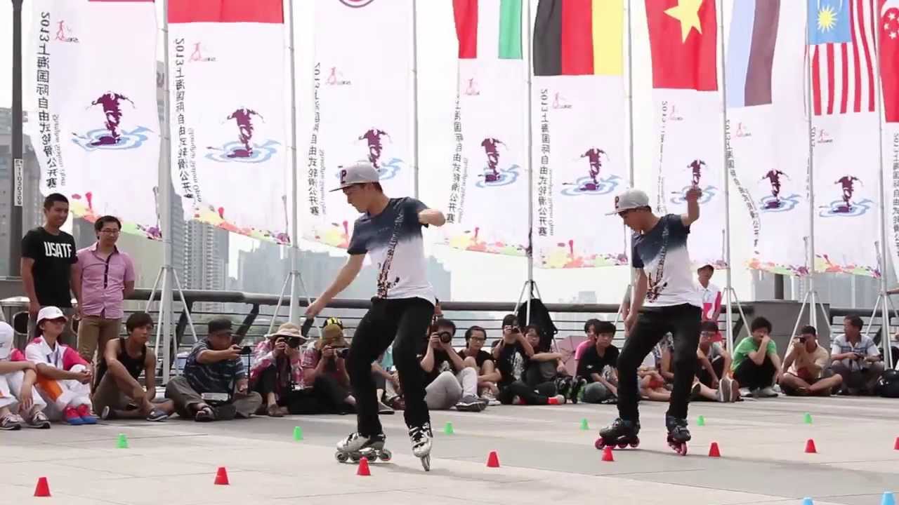 Guo Fang & Zhang Hao 郭方 张颢 2013 SSO Pair Slalom Champion