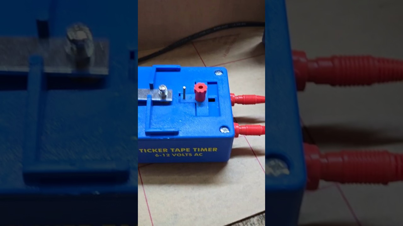 #physics lab #tickertape timer working for school labs by # delcolabs