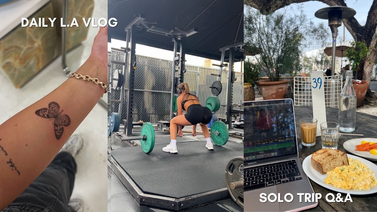 SPEND THE DAY WITH ME IN L.A | My final LA vlog, Gold Gym Venice session, Solo trip Q&A