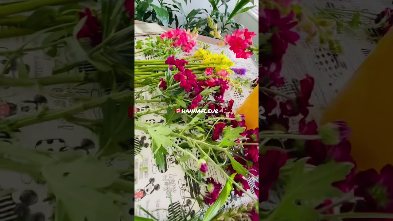 🇨🇦flower lesson tutorial #flowerarrangement #canada #florist #flowerlesson #teaching