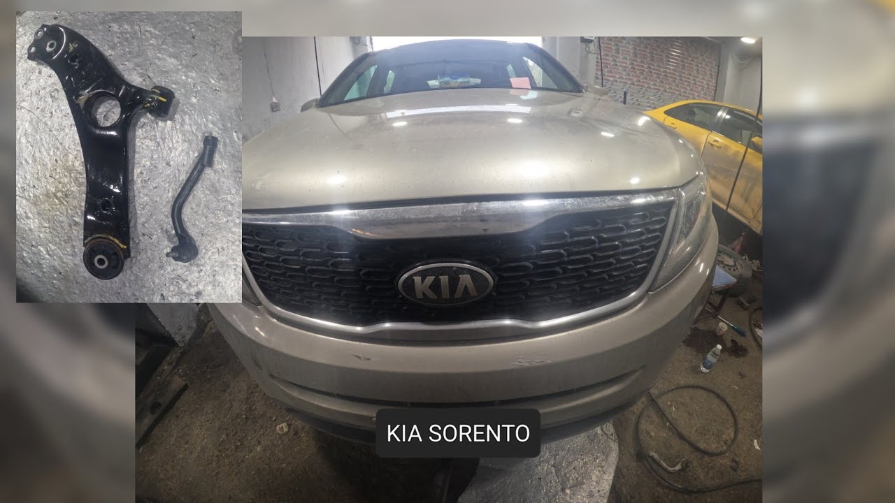 how to replace control arm and tie rod end kia sorento #kia #sorento