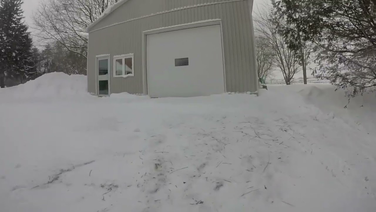 Jan - 31 - 2026 | Snow Blowing a Large Canadian Driveway ❄️ | Satisfying Snow Removal