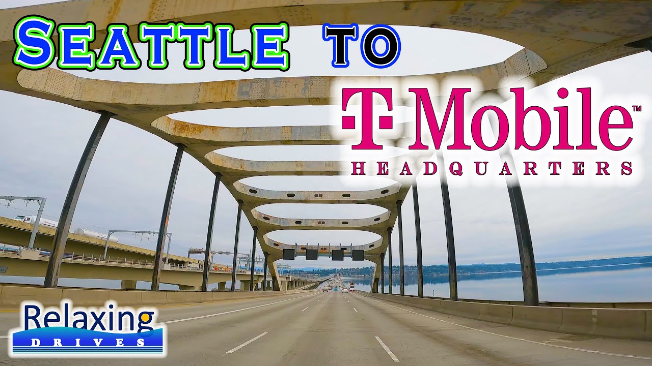 FULL DRIVING TOUR - Seattle to Bellevue's T-Mobile HQ | Relaxing Drives