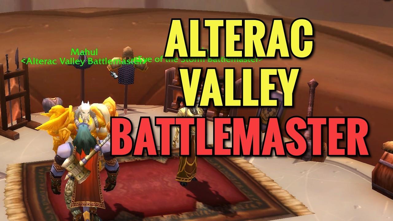 Exodar Alterac Valley Battlemaster NPC Location (WoW TBC)