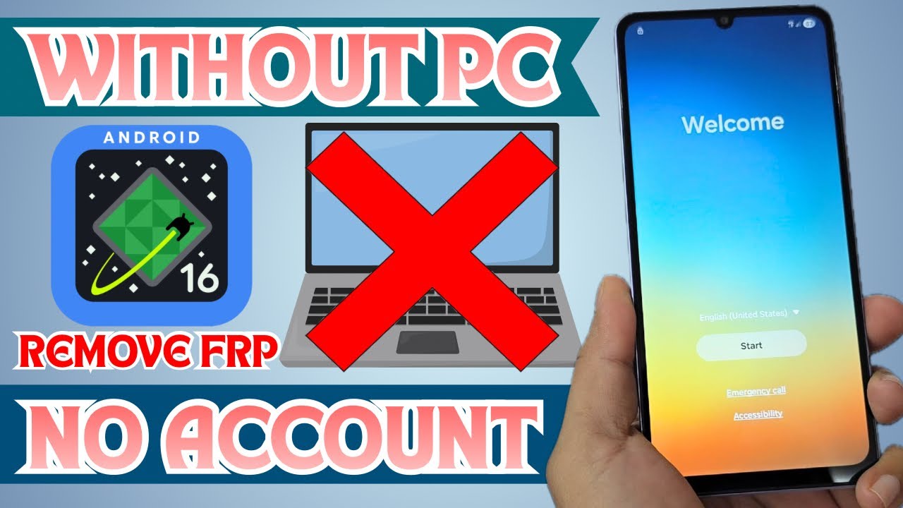 Без ПК, Android 16, удаление любых учетных записей Google, обход FRP на Samsung 2026