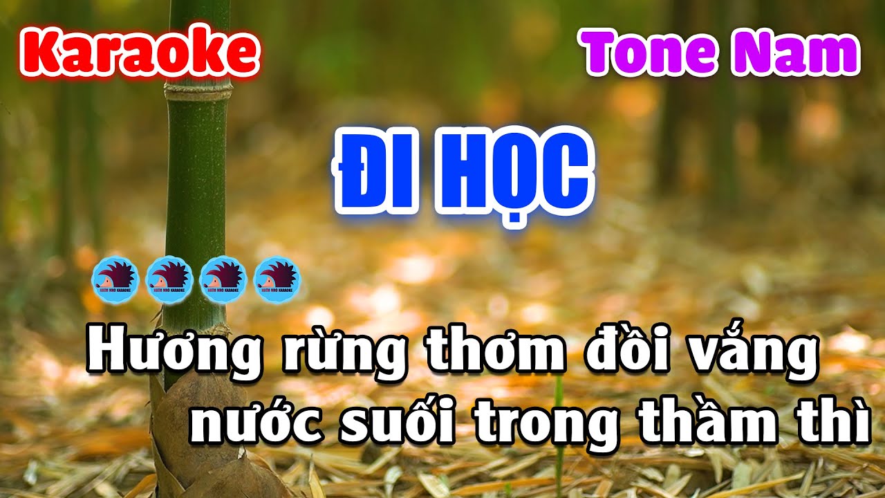 Đi Học Karaoke Beat Chuẩn Tone Nam - Nhím Nhó Karaoke