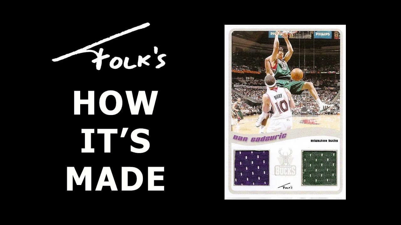 How It's Made: Dan Gadzuric custom double jersey card - Folk's Cards