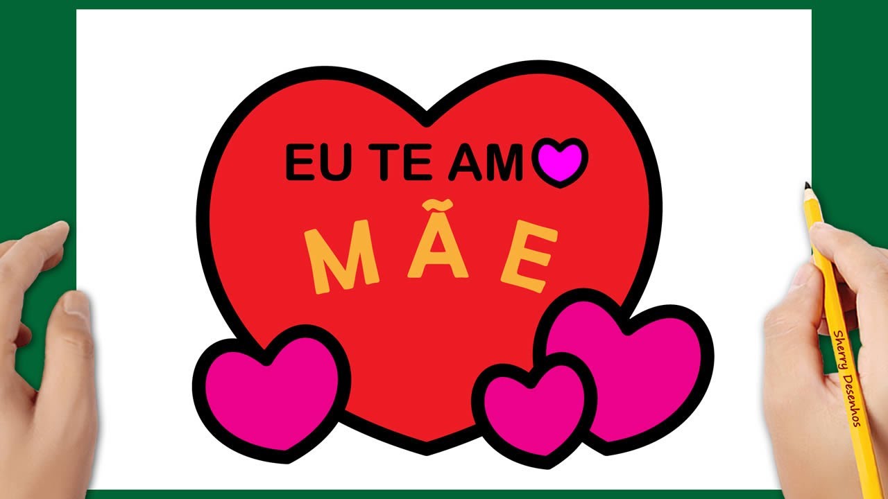 COMO DESENHAR UM CART&Atilde;O PARA M&Atilde;E | Desenho do Dia Internacional da Mulher