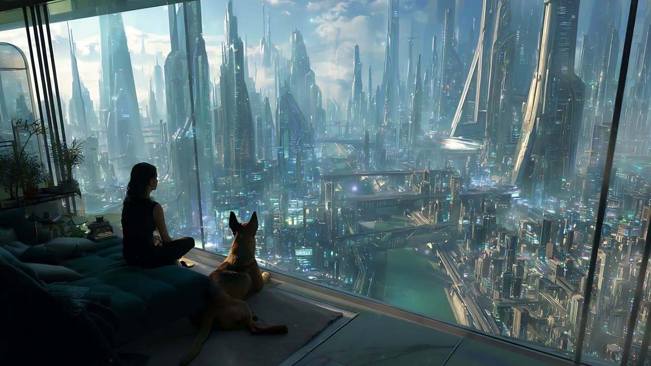 Where the City Breathes Light | Cozy Futuristic Ambient | Cinematic Chill Soundscape