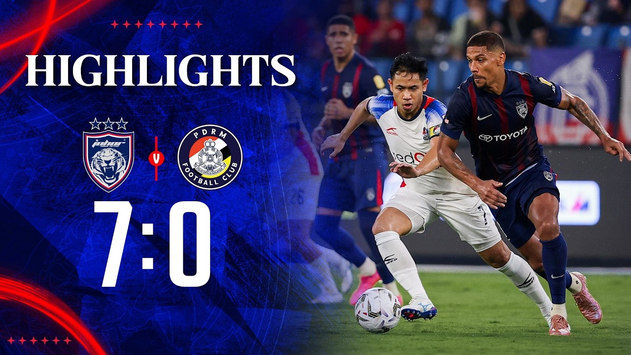 HIGHLIGHTS | JOHOR DARUL TA’ZIM 7-0 PDRM FC | LIGA SUPER 2025/26
