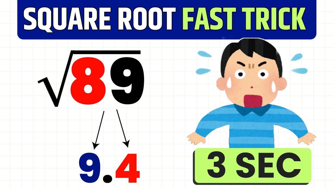 Square any 2 digit number in 3 seconds - Crazy Math Trick