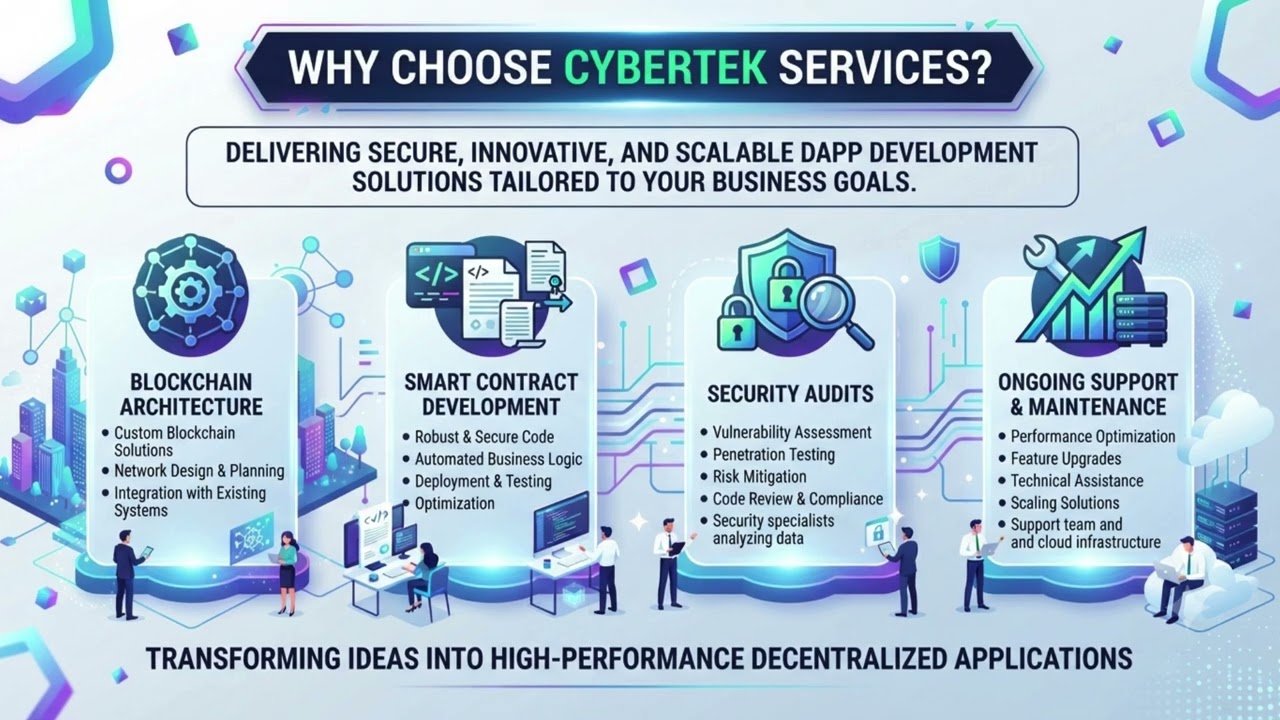 DApp Development: Build Secure, Scalable & Future-Ready Decentralized Applications with Cybertek