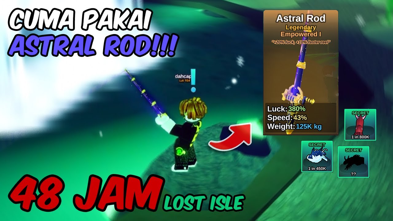 Akhirnya Aku Berhasil Mendapatkan Secret Ini hanya dengan Menggunakan Astral Rod - Fish It Roblox