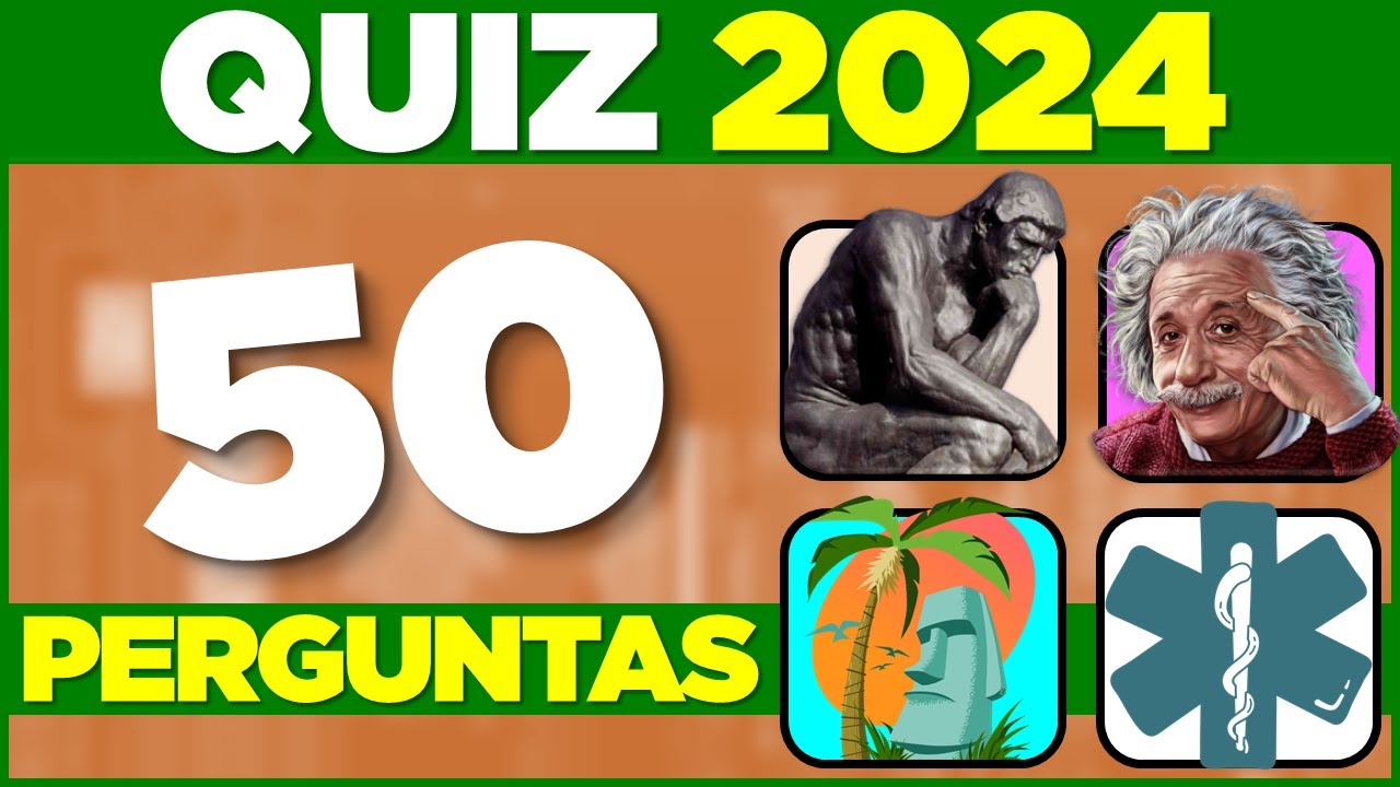 QUIZ 2024 || 50 Perguntas de Conhecimentos Gerais 🌎🧠 | O Incrível Zé | Perguntas e Respostas