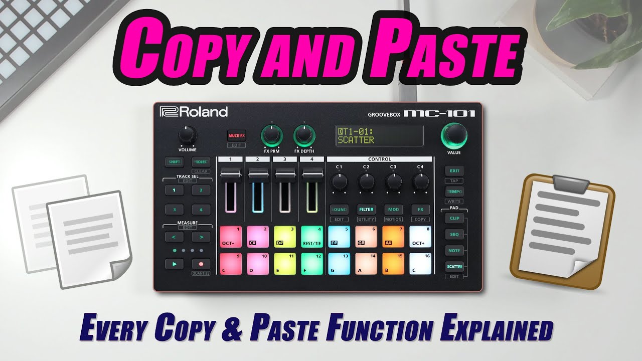 Roland MC-101 : Every Copy and Paste Function Explained // Beginner Tutorial