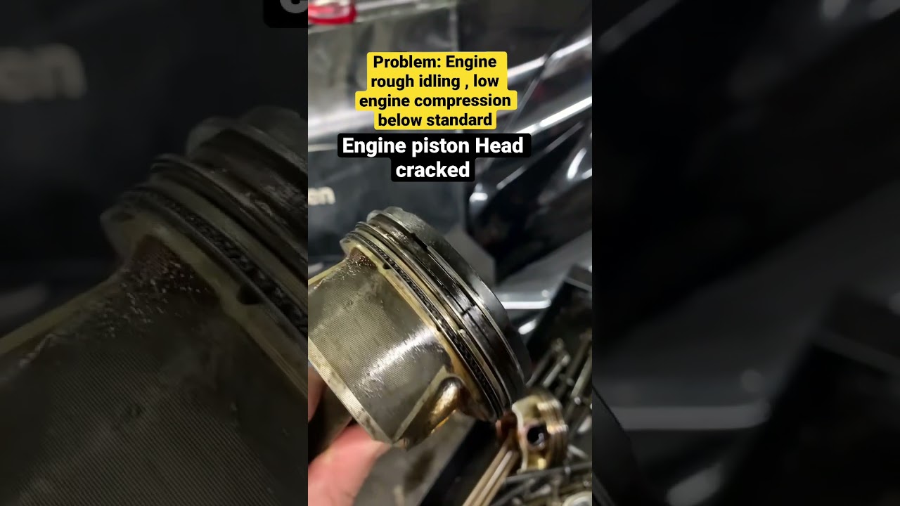 Engine rough idling problem due of low compression 