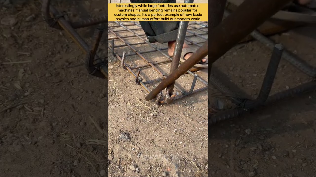 The Art of Manual Rebar Bending