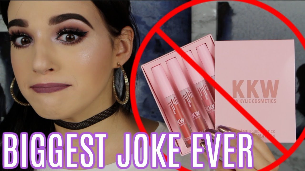 BIGGEST JOKE EVER... KYLIE COSMETICS KKW COLLECTION FAKEUP | Jordan Byers