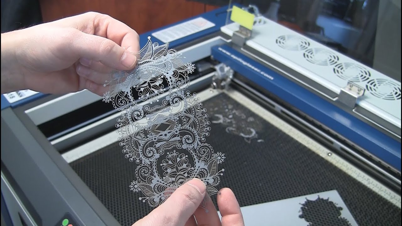 Laser Cut Paper - Intricate Lace Pattern with an Epilog Laser