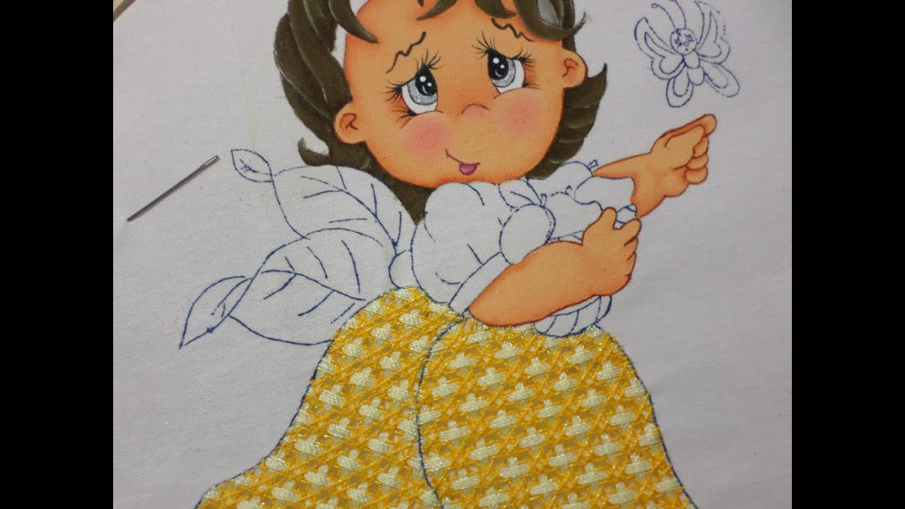 Bordado Fantasía Niña Mango