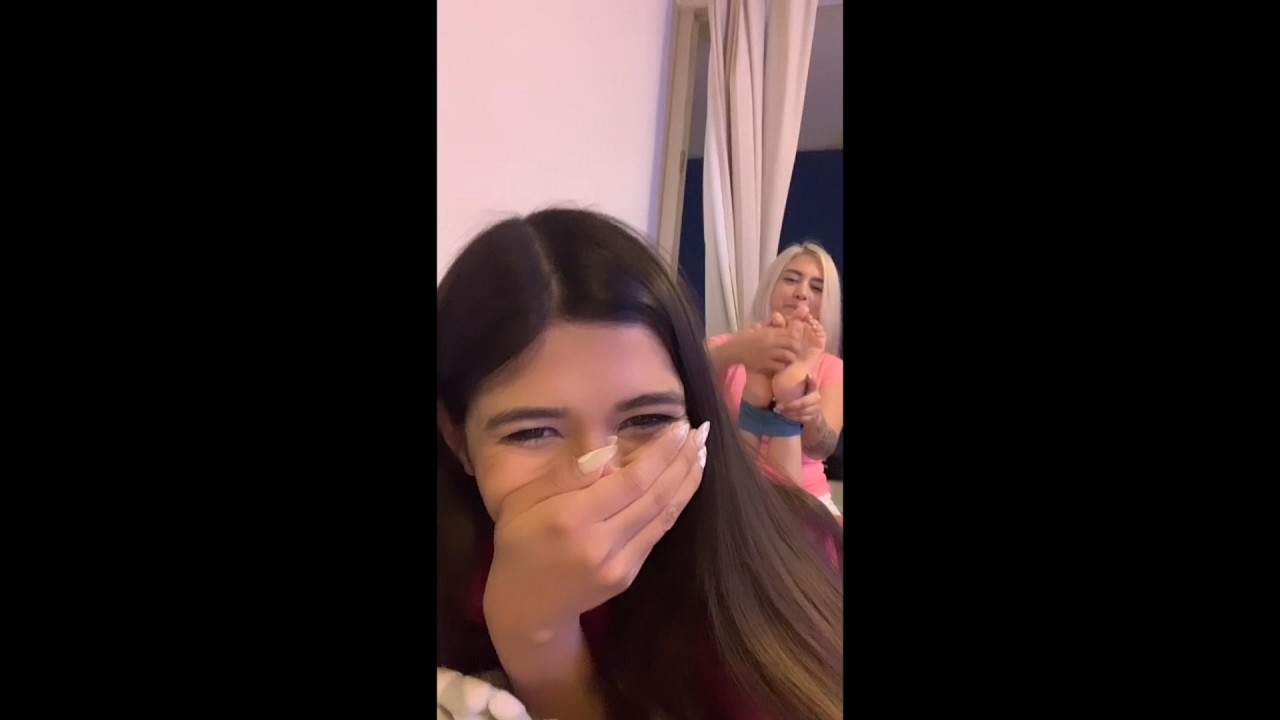 Foot Tickle Challenge &ndash; Cute Friends Face Off (Part 1) | Hands & Hairbrush #funny #foot #laugh