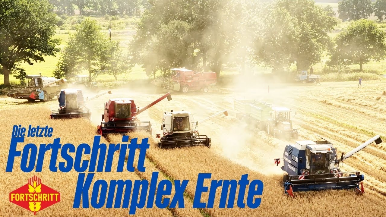 Die letzte Fortschritt Komplex Ernte in Wulfersdorf #ddr #farming #agriculture #harvest #lpgostharz