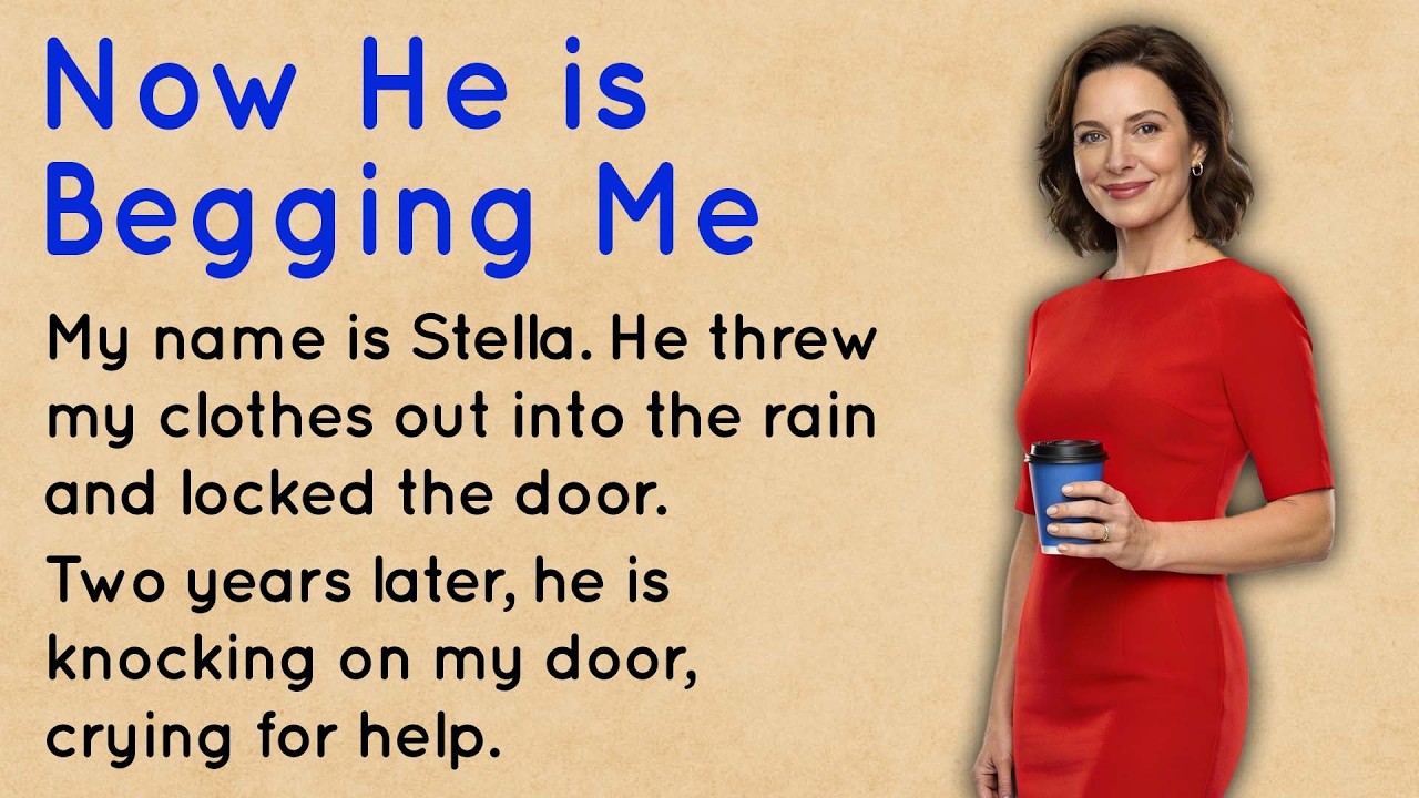 My Husband Kicked Me Out ✅ Learn English Story (A1-A2 Level) 🌧️