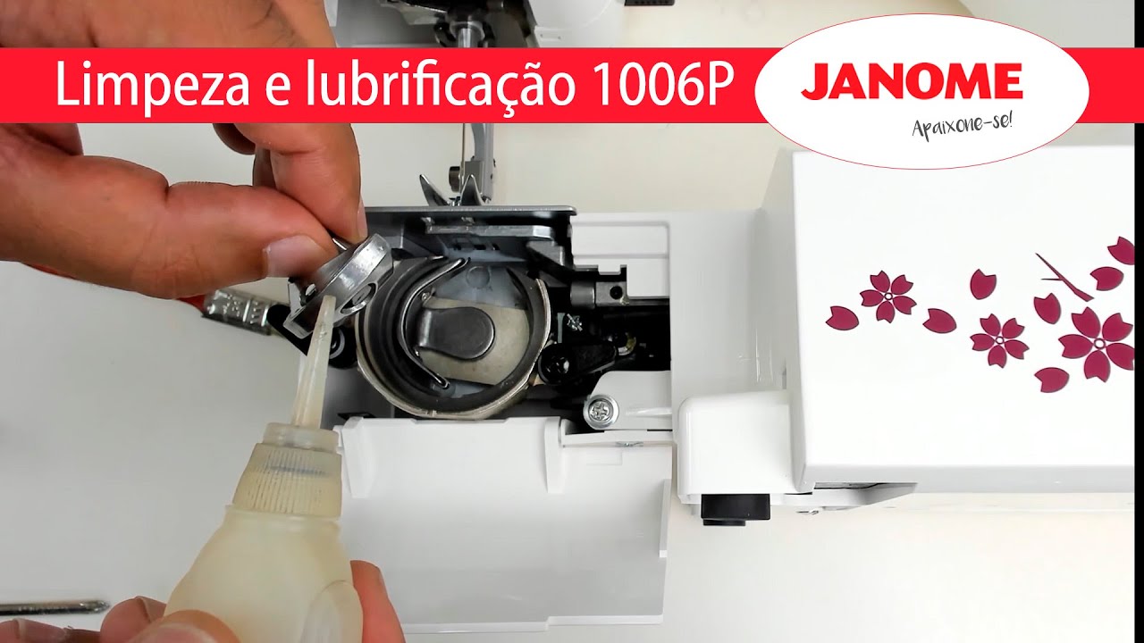 Limpeza e lubrificação Janome 1006P