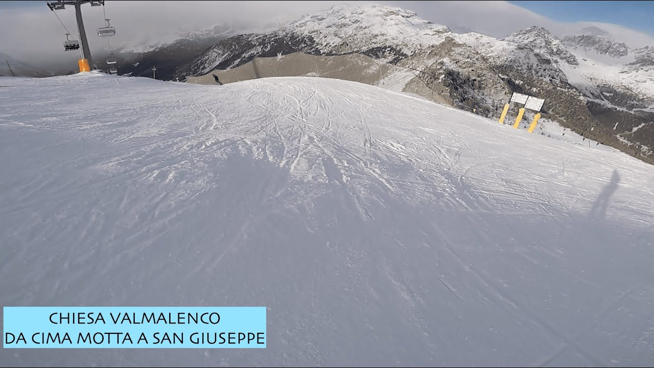 Chiesa Valmalenco - discesa panoramica da Cima Motta a San Giuseppe