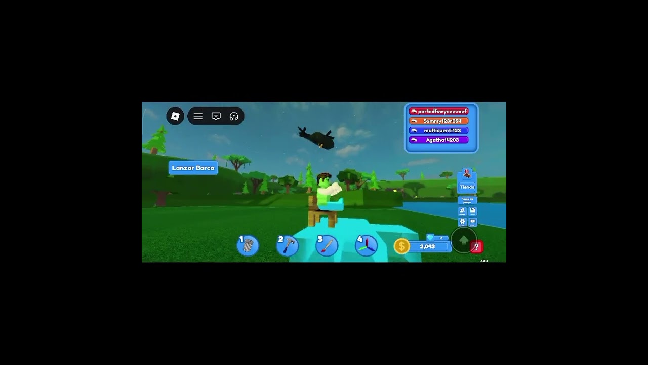 a helicopter that shouldn't exist #roblox#Build-A-Boat-With-Blocks#Parrot#rotating parrot