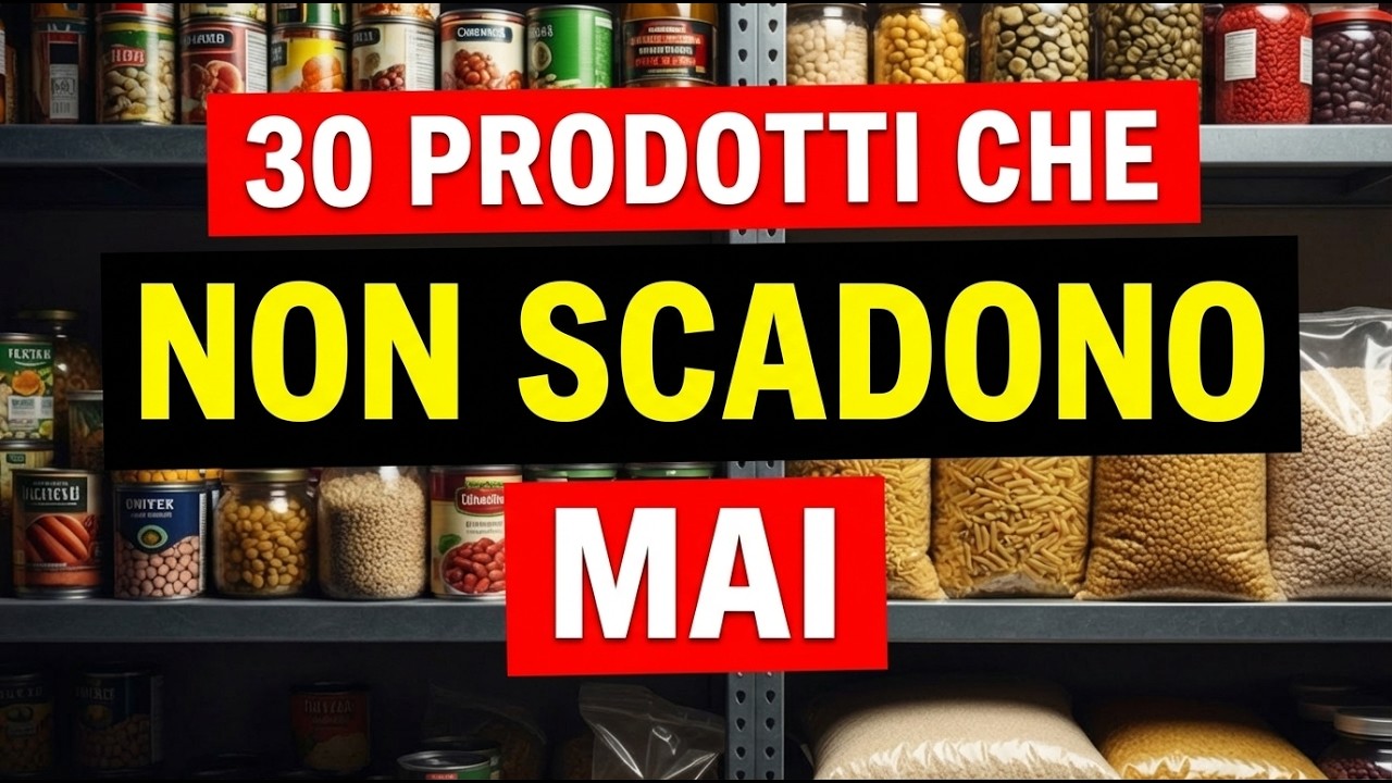 30 Cibi Da Scorta che NON SCADONO MAI!
