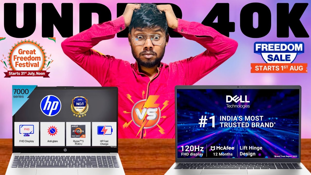 HP 15 fc0389au vs Dell Inspiron 3535 Ft. Ryzen 5 7530U 🔥 Best Laptop Under 40000