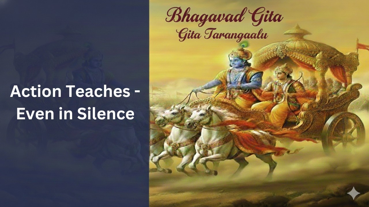 Action as Transmission, Not as Leadership|Bhagavad Gītā 3.20-21|చర్య ప్రసారం అవుతుంది, నాయకత్వం కాదు