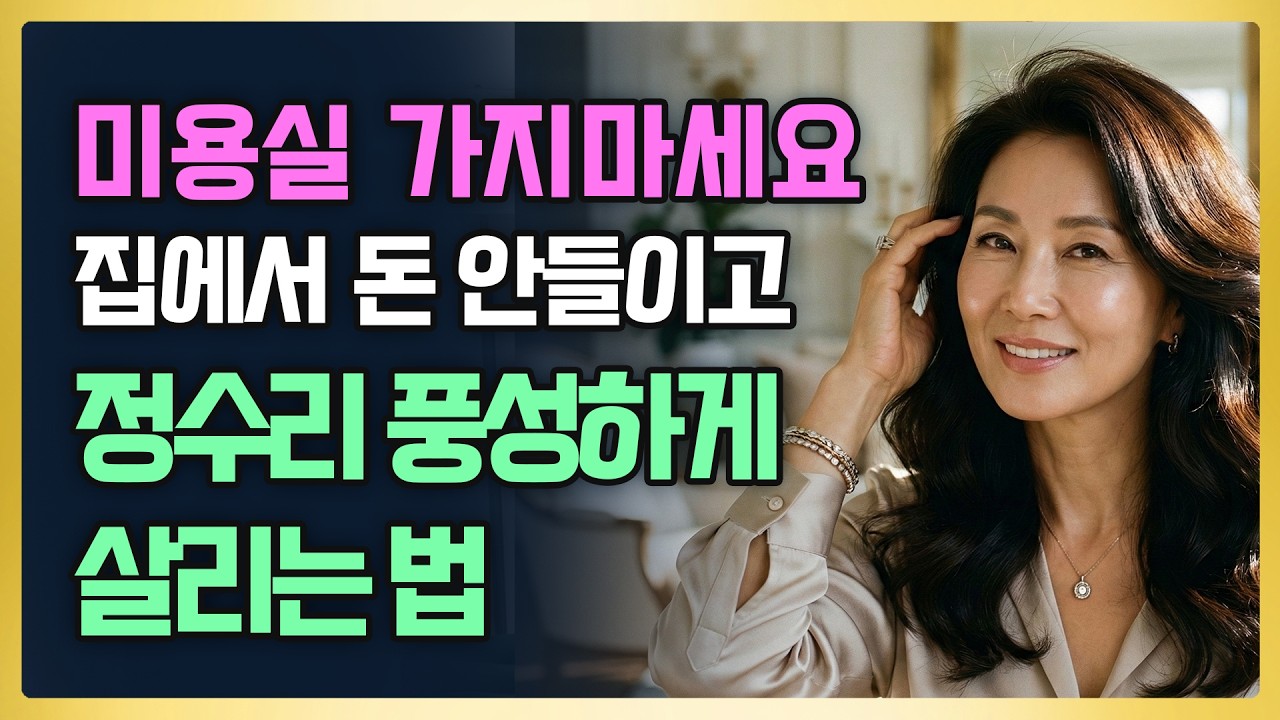 미용실 가지 마세요! ✋돈 안 들이고 정수리 볼륨 3cm 빵빵하게 살리는 귀티나는 헤어 비법 I 시니어헤어 I 시니어뷰티 I 50대헤어 I 60대헤어 I 70대헤어
