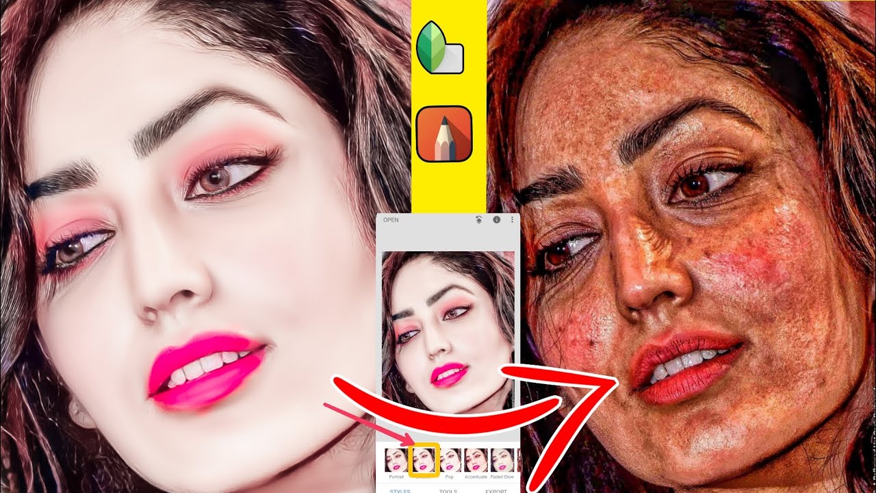 Autodesk Sketchbook Face smooth Editing + White Photo Editing New Trick  / Face Smooth Photo Editing