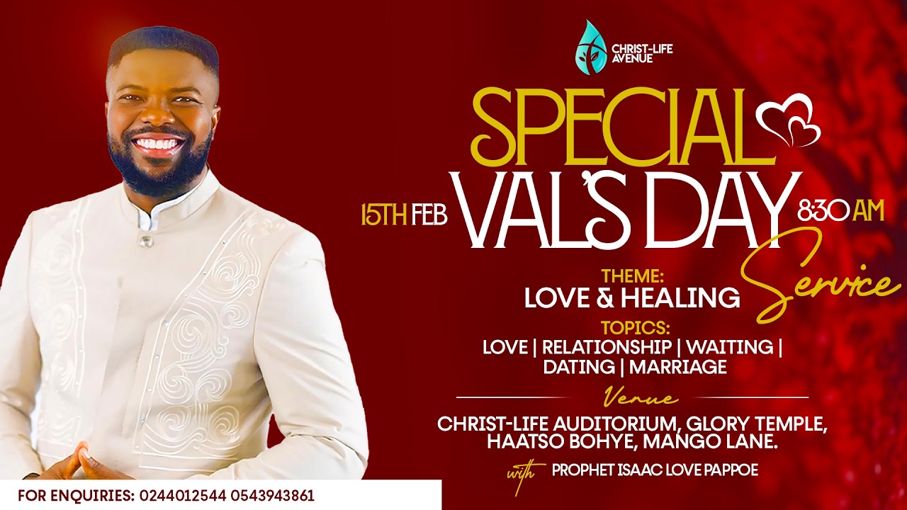 Christ-Life Avenue || Special Val's Day Service || Love & Healing || 15th February, 2026