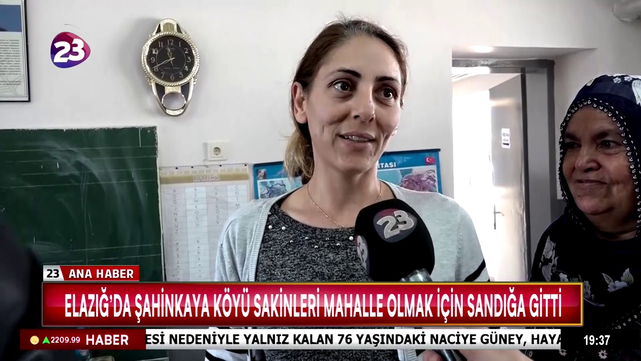ELAZIĞ’DA ŞAHİNKAYA KÖYÜ SAKİNLERİ MAHALLE OLMAK İÇİN SANDIĞA GİTTİ