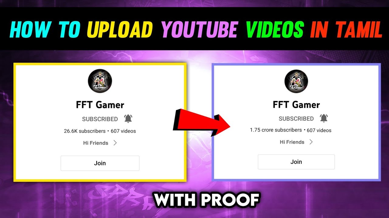 How To Upload Youtube Videos Correctly In Tamil 2022 | FFT Gamer