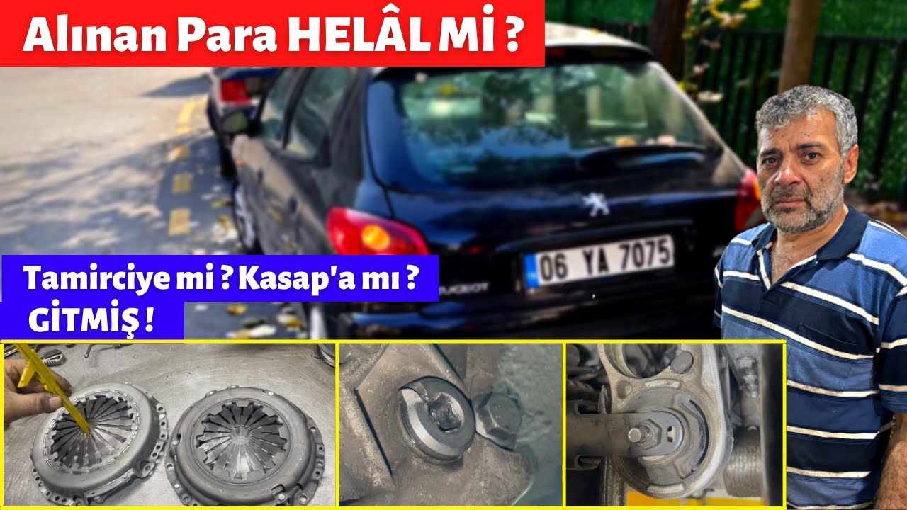 Müşterimiz 1 AY ÖNCE ARACINI SÖZDE YAPTIRMIŞ ! (Sizce Yapılmış mı ?) PEGEOUT 206 Plus